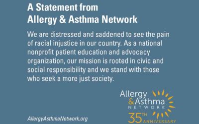 过敏和哮喘网络 - 种族不公正与健康差异的陈述