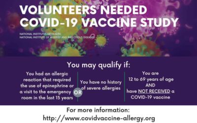 Covid-19疫苗研究需要志愿者